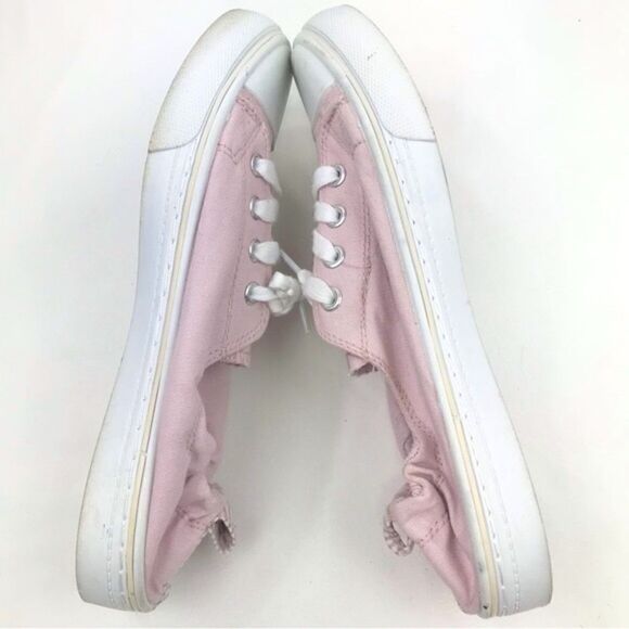 Maurices MACY Pastel Pink Slip On Lace Up Sneakers - Picture 4 of 8